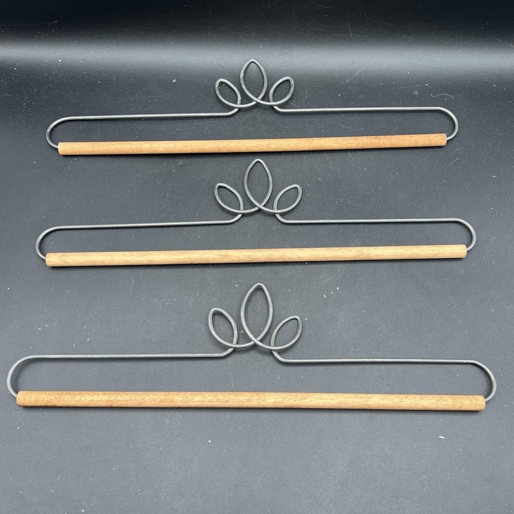 3 Ackfeld Gray Wire Metal Wood Dowel Quilt Craft Hanger Display Projects